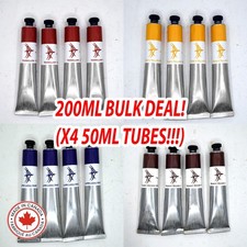 Handmade Oil Paint - 200ml BULK DEAL - (50ml X4 tubes) picture