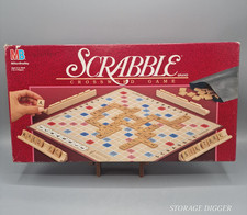 Vintage 1989 Milton Bradley Scrabble Crossword Board Game Complete 2-4 Players picture
