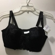 New Frederick's of Hollywood Elegant Black Lace Bra 40C NWT picture