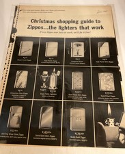 Pair 1962 1963 Vintage Zippo Lighter Ads WWII Berlin Normandy Lt Col Pearce Pri picture