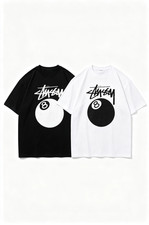 Stussy 8 Ball Pool Billiards Graphic Streetwear T-Shirt SIZE S-5XL picture