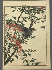 Japanese Antique Original Woodcut Print, 1892, Imao Keinen, 