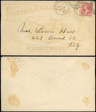 1893 Meriden CT, Allover Illustrated Advert, FOSTER MERRIAM & CO, to Local, #220 picture