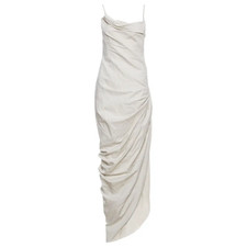 Jacquemus Women's Sculptural Mini Dress in Natural – Size 36 picture