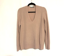 Vince Sweater Small Womens Wool Cashmere Ribbed Stretch Cardigan picture