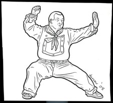GEOFF DARROW - SHAOLIN COWBOY ORIGINAL SKETCH/DRAWING SIGNED AND DATED 2008 picture
