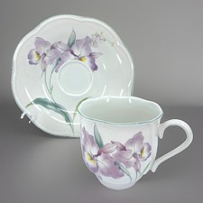 MIKASA Rondo Waikiki Cup & Saucer EJ910 Japan Vintage Rare picture