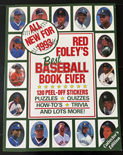 Red Foley’s Best Baseball Book Ever 1993 MLB Activity book, 130 stickers, Unused picture