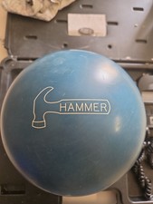 Vintage Faball Blue Hammer Bowling Ball 16lbs  picture