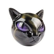 Luxury Black Cat Stone Statue Elegant Home Decor Art Gift Ornament US STOCK picture