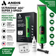 Andis UltraEdge AGC2 Professional Dog Pet Grooming Clipper 2-Speed Detachable Bl picture