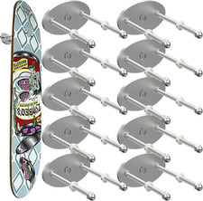 10 Pcs Aluminum Skateboard Wall Mount - Skateboard Hangers for Horizontal picture
