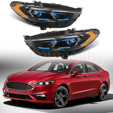 Full LED DRL Projector Headlights For Ford Fusion 2017 2018 2019 2020 Left Right picture