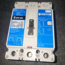 Eaton Cutler Hammer FD HFD HFD3100 3 Pole 100 Amp 600v Circuit Breaker Blue  picture