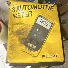 Fluke 8 Autoranging Digital Multimeter CAT III 600V 10A w/ Test Leads picture