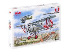 ICM 72053 - I-5, Soviet Biplane Fighter - 1:72 Scale Model Kit picture