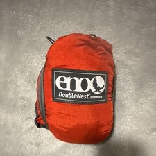 ENO DoubleNest Portable Double Camping Hammock 2-Person Nylon Red/Black + Sack picture