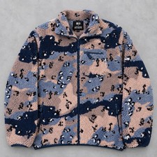 QILO x Whitephosphor Sherpa Fleece Jacket Blueberry Choco Chip Tactical Mens 2XL picture