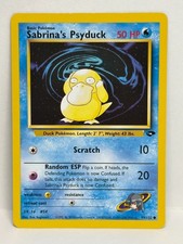 Pokemon Sabrina's Psyduck Common Gym Challenge 99/132 - LP picture