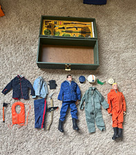 Vintage 1964 Hasbro GI Joe Lot 2 Figures Footlocker Uniforms Gear Accessory picture