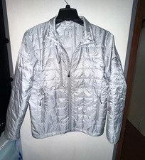 Sun Mountain Men's Silver Quilted Lightweight Full Zip Golf Jacket Size M picture