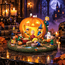 Peanuts Halloween Great Pumpkin Lighted Carving Party Figure Display picture