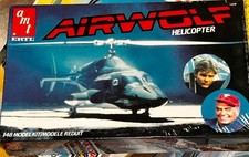 1984 Airwolf Helicopter AMT ERTL Model Kit #6680 FACTORY SEALED BRAND NEW MINT picture