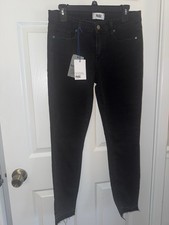PAIGE Verdugo Ankle Jeans Women’s Size 30 High Rise Stretch Weathered Hem NWT picture
