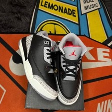 Jordan Retro 3 Black Cement Size 3Y picture