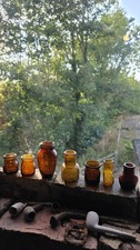 Antique Bovril,marmite,oxo,and Virol Jars picture