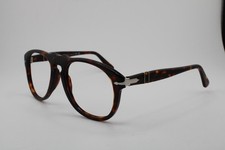 PERSOL P 649 24/86 HAVANA SILVER AUTHENTIC EYEGLASSES 54-20 picture