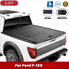 5.5FT Truck Bed Cover Retractable Hard Tonneau Cover For Ford F-150 2009-2026 picture