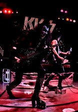 11x17 Kiss Band Photo Poster Gene Simmons & Paul Stanley Live Photography  picture