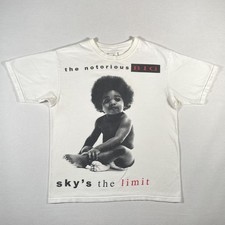 Vintage Biggie Notorious BIG Shirt Mens Medium White Rap Tee Brooklyn Mint Album picture