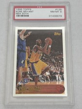 1996-97 Topps Kobe Bryant #138 NBA 50th Anniversary Foil Rookie RC PSA 8 picture