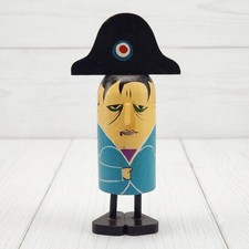 Pride Creations Popsie Napoleon Toy Vtg 60s Wood Push Up Mad For You MCM Rare picture