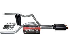 96-99 GM 1500 Dual Inlet Exhaust Kit Includes Flowmaster 40 series Black Tips picture