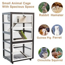 5-Levels Ferret Cages Rabbit Chinchilla Rat Small Animal House 55