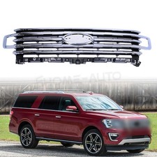 For 2018-2019 Ford Expedition Front Bumper Grille Upper Grill Chrome LL1Z8200BB picture