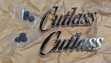 TWO NEW 1970 OLDS CUTLASS FRONT FENDER EMBLEMS 70 OLDSMOBILE CONVERTIBLE COUPE picture
