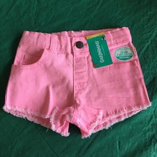 NWT Garanimals Denim Shorts Toddler Girls Size 3T Pink  Adjustable Waist picture