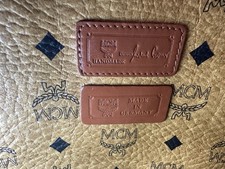 Authentic MCM Visetos Monogram Large Zip Tote Brown Gold Hardware w/ Certificate picture
