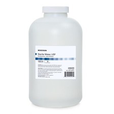 McKesson Sterile Water, Not for Injection Bottle, Screw Top 1,000 mL, 6 Bottles picture