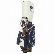 MALBON GOLF Caddy Bag Stand Type Navy 5-way Golf is Life -  picture