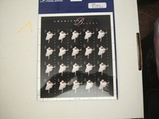 USPS American Ballet Self-Adhesive Stamp Sheet Pane 32 Cent (20) $6.40 picture