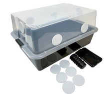 Grower's Select 66Q Mushroom Monotub Fruiting Chamber w/ Filter Disks and Liner picture
