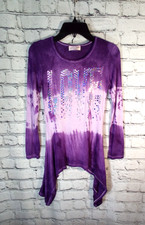 Girls Long Sleeve Top - Tunic - Sequin LOVE picture