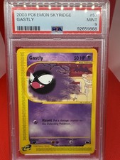 2003 Pokemon Sky Ridge, GASTLY 57/144 - PSA MINT 9- TCG E-Reader picture