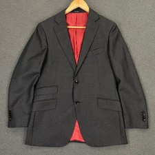 Suitsupply Sienna Blazer Mens 38S Charcoal Grey Wool Vitale Barberis Canonico picture