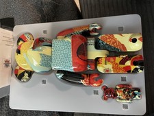 SIGNED Shepard Fairey OBEY Bearbrick 400% & 100% 2022 DCON Exclusive picture